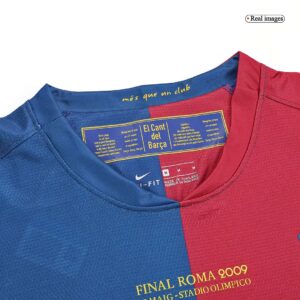 Retro Soccer Jersey A.INIESTA #8 Barcelona Home Long Sleeve 2008/09 - UCL Final - Image 3