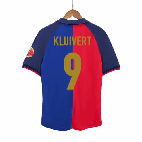 Retro Soccer Jersey KLUIVERT #9 Barcelona Home 1999/00