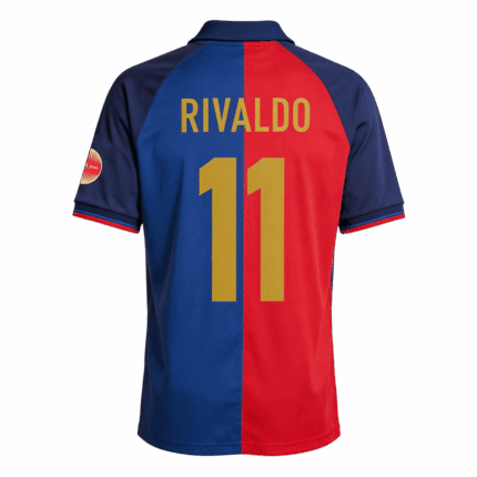 Retro Soccer Jersey RIVALDO #11 Barcelona Home 1999/00