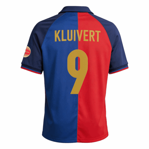 Retro Soccer Jersey KLUIVERT #9 Barcelona Home 1999/00