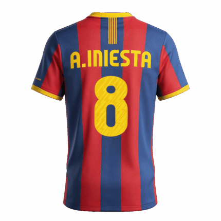 Retro Soccer Jersey A.INIESTA #8 Barcelona Home 2010/11