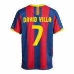 Retro Soccer Jersey DAVID VILLA #7 Barcelona Home 2010/11