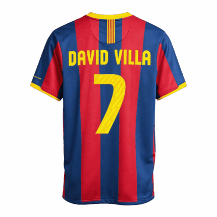 Retro Soccer Jersey DAVID VILLA #7 Barcelona Home 2010/11