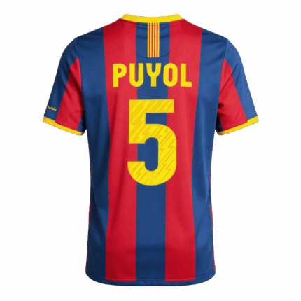 Retro Soccer Jersey PUYOL #5 Barcelona Home 2010/11