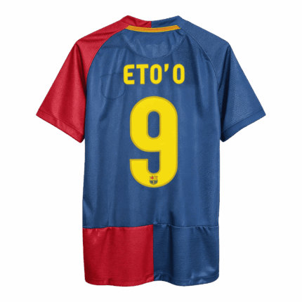 Retro Soccer Jersey ETO'O #9 Barcelona Home 2008/09 - UCL Final - UCL