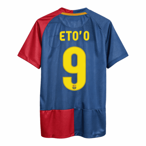 Retro Soccer Jersey ETO'O #9 Barcelona Home 2008/09 - UCL Final - UCL