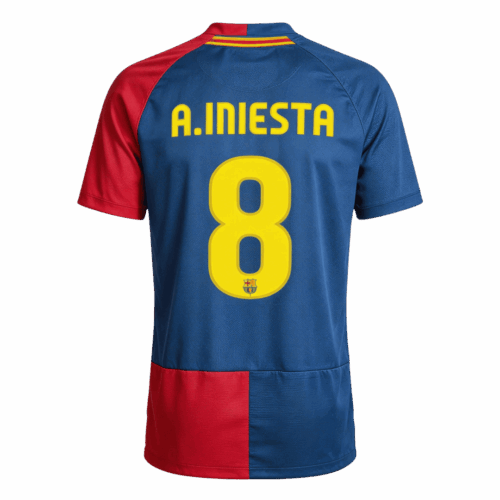 Retro Soccer Jersey A.INIESTA #8 Barcelona Home 2008/09 - UCL Final - UCL