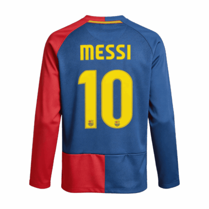 Retro Soccer Jersey MESSI #10 Barcelona Home Long Sleeve 2008/09 - UCL Final - UCL