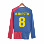 Retro Soccer Jersey A.INIESTA #8 Barcelona Home Long Sleeve 2008/09 - UCL Final - UCL - Image 3