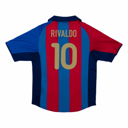 Retro Soccer Jersey RIVALDO #10 Barcelona Home 2001/02
