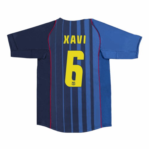 Retro Soccer Jersey XAVI #6 Barcelona Away 2004/05