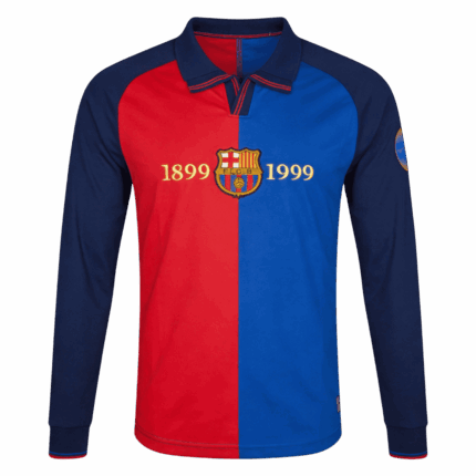 Retro Jersey Barcelona Home Long Sleeve 1999/00