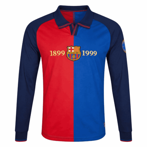 Retro Jersey Barcelona Home Long Sleeve 1999/00