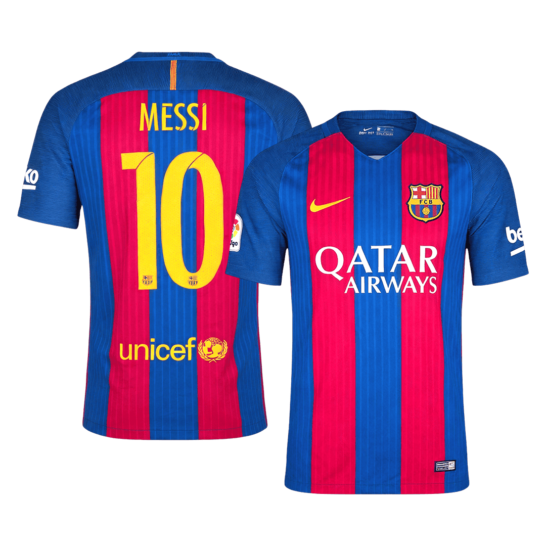 695698_1 Retro Soccer Jersey MESSI #10 Barcelona Home 2016/17