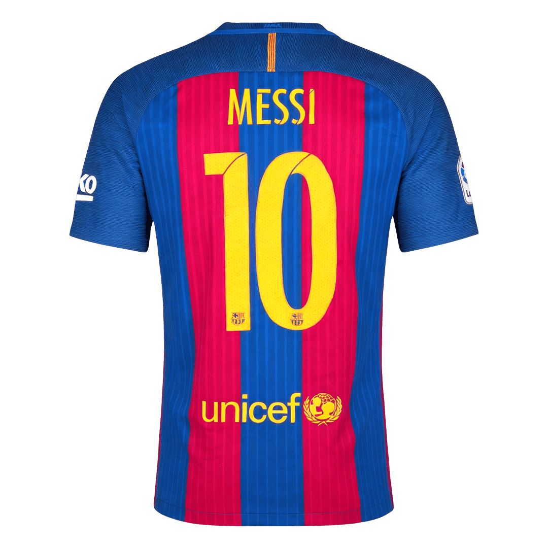 695698_2 Retro Soccer Jersey MESSI #10 Barcelona Home 2016/17