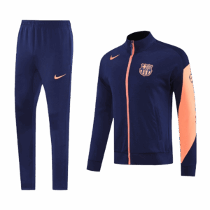 Barcelona Jacket Tracksuit 2025/26 Navy&Orange - Image 2