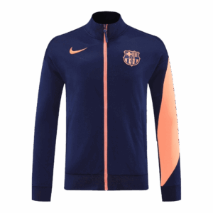Barcelona Jacket Tracksuit 2025/26 Navy&Orange - Image 4