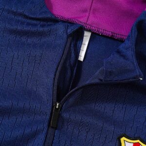 Barcelona 1/4 Zip Tracksuit 2025/26 Kids Navy - Image 11