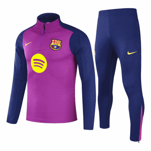 Barcelona 1/4 Zip Tracksuit 2025/26 Kids Purple