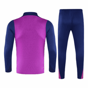 Barcelona 1/4 Zip Tracksuit 2025/26 Purple - Image 2