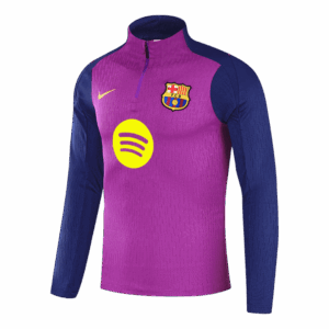 Barcelona 1/4 Zip Tracksuit 2025/26 Purple - Image 3