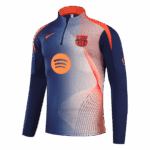 619444_3 Barcelona 1/4 Zip Tracksuit 2025/26 Black&Orange