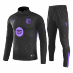 Barcelona 1/4 Zip Tracksuit 2025/26 Black