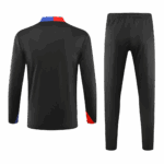 Barcelona 1/4 Zip Tracksuit Kids Black - Image 2