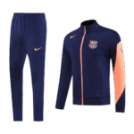 Barcelona Jacket Tracksuit 2025/26 Navy&Orange - Image 2