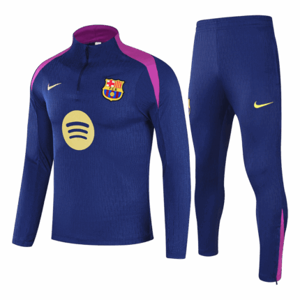 Barcelona 1/4 Zip Tracksuit 2025/26 Navy