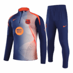 Barcelona 1/4 Zip Tracksuit 2025/26 Kids Black&Orange