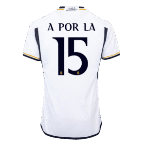 A POR LA #15 Real Madrid Home Authentic Soccer Jersey 2023/24