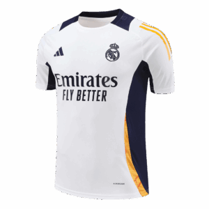 Real Madrid Pre-Match Soccer Jersey White - Image 2