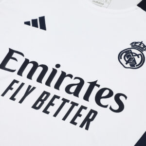 Real Madrid Pre-Match Soccer Jersey White - Image 6