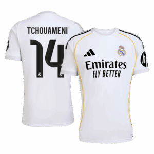 TCHOUAMENI #14 Real Madrid Home Soccer Jersey 2025/26