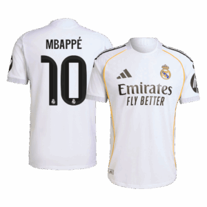 MBAPPÉ #10 Real Madrid Home Soccer Jersey 2025/26