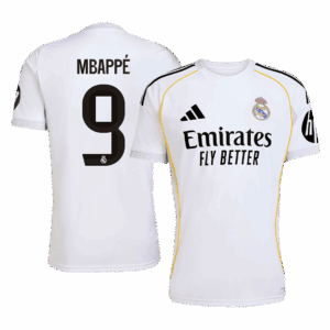 MBAPPÉ #9 Real Madrid Home Soccer Jersey 2025/26