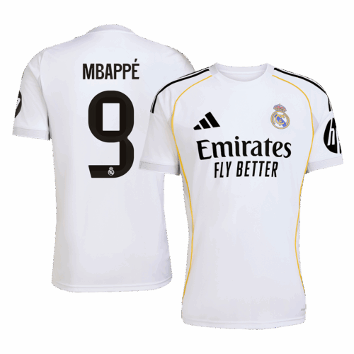 MBAPPÉ #9 Real Madrid Home Soccer Jersey 2025/26