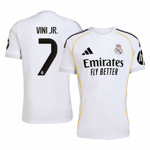 VINI JR. #7 Real Madrid Home Soccer Jersey 2025/26