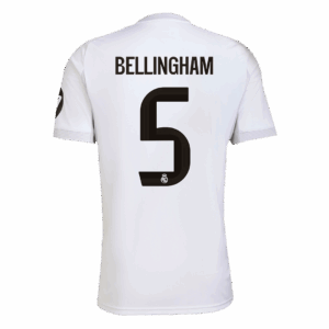 BELLINGHAM #5 Real Madrid Home Soccer Jersey 2025/26 - Image 2