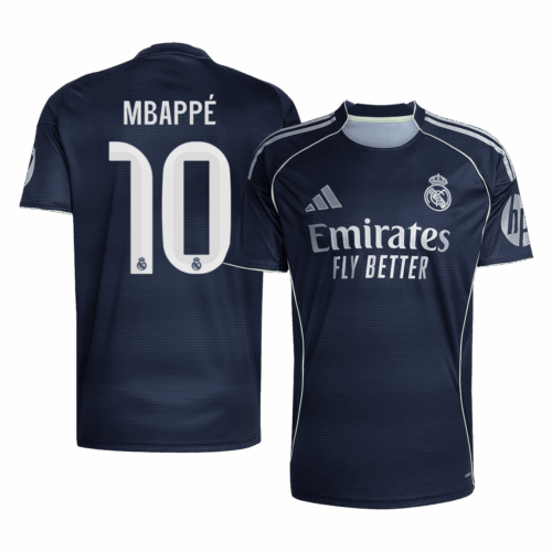 MBAPPÉ #10 Real Madrid Away Soccer Jersey 2025/26