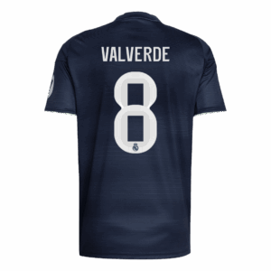 VALVERDE #8 Real Madrid Away Soccer Jersey 2025/26 - Image 3