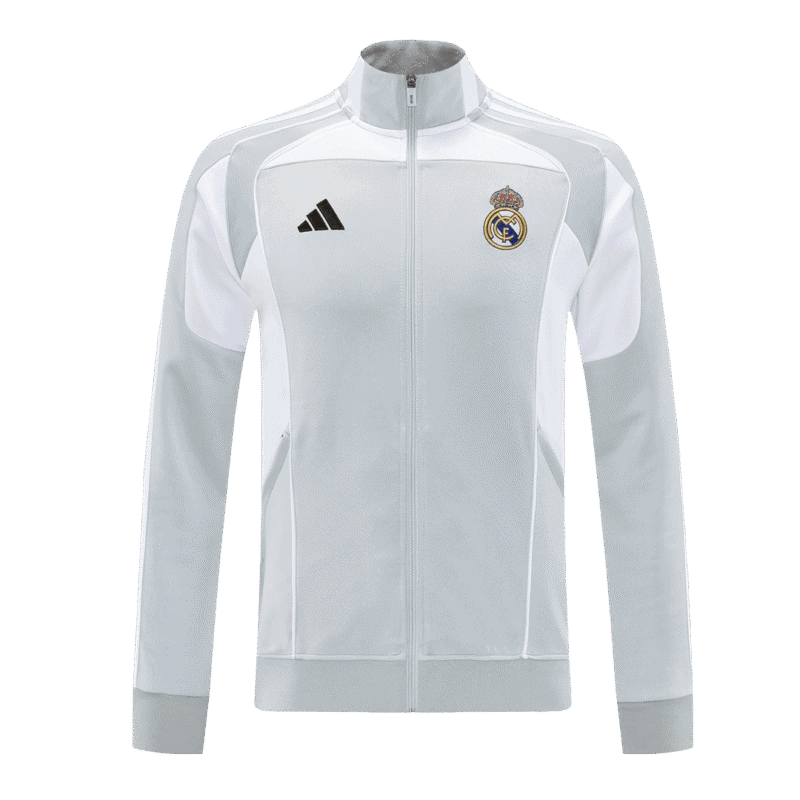 Real Madrid Home Track Jacket 2025/26 - Gray