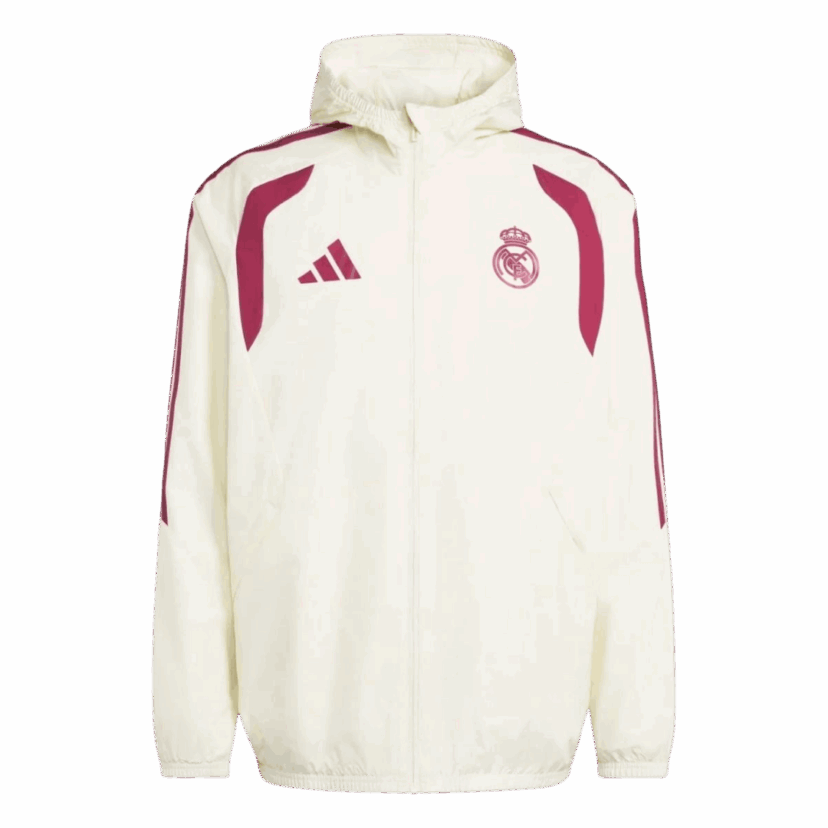 Real Madrid Hoodie Windbreaker Jacket 2026/27 - White