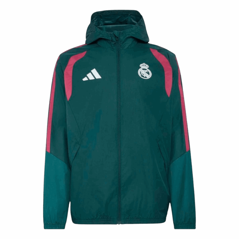Real Madrid Hoodie Windbreaker Jacket 2026/27 - Green