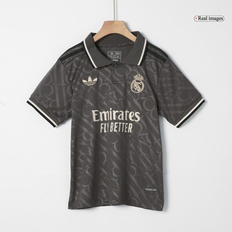Real Madrid Third Away Kids Soccer Jerseys Full Kit 2024/25