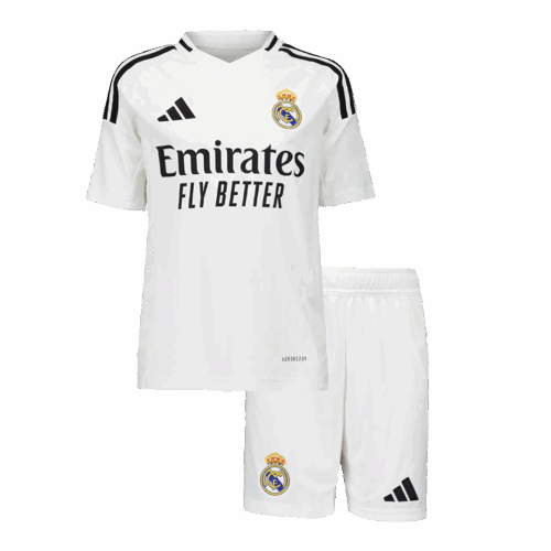Real Madrid Home Kids Soccer Jerseys Kit