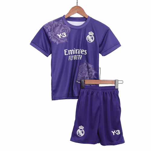 Real Madrid Fourth Away Kids Soccer Jerseys Kit 2023/24