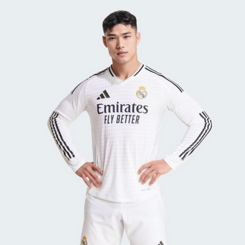 Authentic Real Madrid Home Long Sleeve Soccer Jersey 2024/25