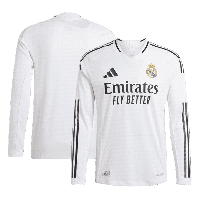 Authentic Real Madrid Home Long Sleeve Soccer Jersey 2024/25